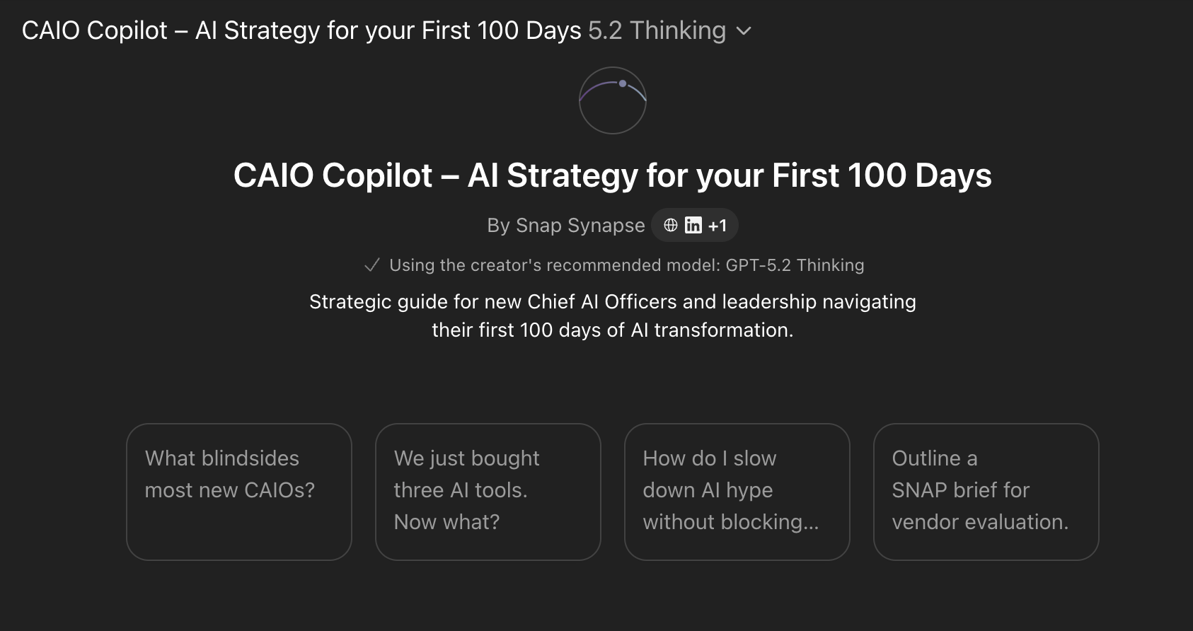 CAIO Copilot in ChatGPT